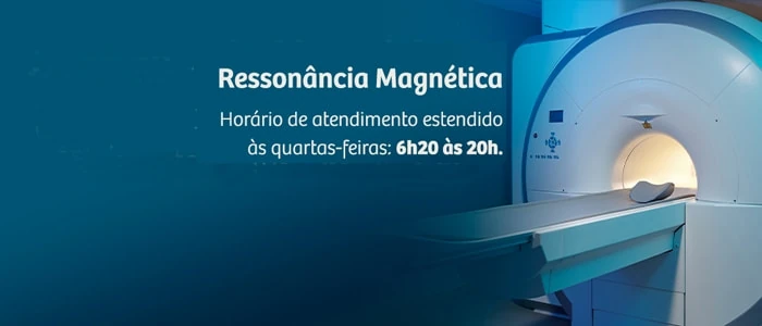 Ressonância Magnética - Horário de atendimento estendido